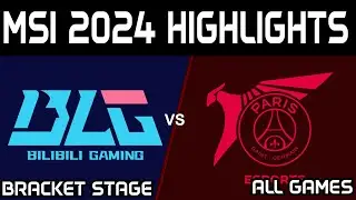 BLG vs PSG Highlights ALL GAMES MSI 2024 Play Bilibili Gaming vs PSG Talon by Onivia
