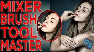 Mixer Brush Tool Skin Clean In Photoshop