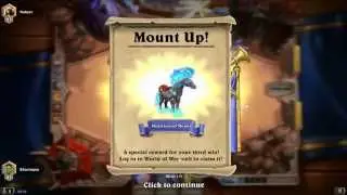 HearthStone Heroes of Warcraft - How to unlock the Hearthsteed plus gameplay.