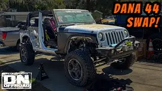 Easiest Axle Swap for Jeeps! Ultimate Dana 44 Swap, 2016 Jeep Wrangler JK