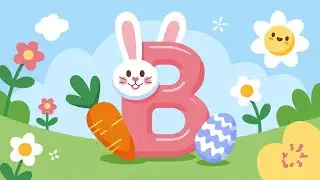 A to Z Alphabet Drawing | Letter B for Bunny 🐰 | Kids Learning Video