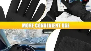 ihuan Winter Waterproof Ski Gloves Men Women, Snow Warm Cycling Cold Weather, Driving Biking 
