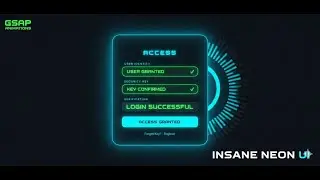 How to make : Futuristic Neon Login Form with GSAP Animations | HTML, CSS, JS, three js #trending