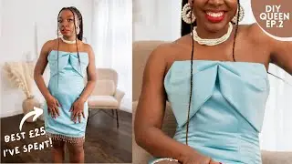 Making a Stunning CORSET DRESS for &pound;25 Only | DIY Queen S1E02