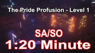 Hitman 3 WoA La Fiert&eacute; D&eacute;bordante Niveau 1 - SA/SO - 1:20 Minute ( The Pride Profusion Escalation )