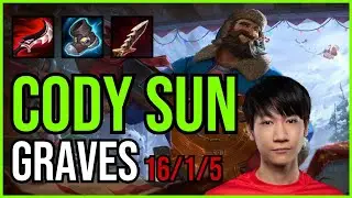 CODY SUN - GRAVES vs. ELISE Jungle | NA MASTER | PATCH 10.25