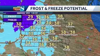 Iowa weather: Strong winds bring chilly mornings all week