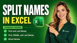 How to Split Names in Excel (4 Methods)