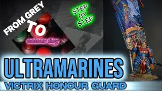 Banner of Macragge &mdash; Painting Victrix Honour Guard Ancient | Ultramarines | Warhammer 40K - TUTORIAL