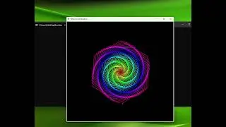 Rainbow Spiral in Python?  😲🔥 #codingmagic (Code included in end of video)