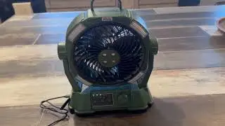Обзор портативного вентилятора для кемпинга Misting Fan с аккумулятором 42800 мА&middot;ч и дистанционны...