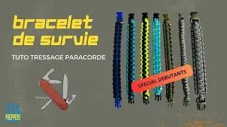 Bracelet de survie bicolore : Tuto ULTRA SIMPLE !