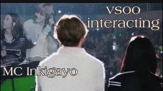 V & Jisoo ALL MOMENTS interacting in Inkigayo [VSOO]