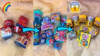 ORGANISING MY MYSTERY TOYS BY COLOUR ONLY!!😍🌈 *SO AESTHETICALLY PLEASING*🤤 #Shorts