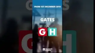 The boarding gates change names