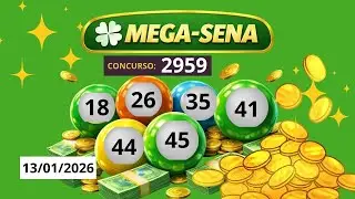 MEGA-SENA ACUMULOU! 💰 Veja o Resultado do Concurso 2959 &ndash; 13/01/2026