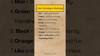 Colors  psychology in marketing