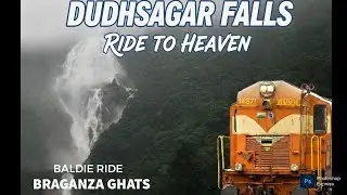 A Monsoon Train Journey through Heaven | Madgaon To Castle Rock Via Dudhsagar falls Behind a Baldie