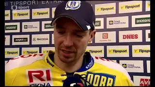 Petr Čaj&aacute;nek a jeho proslov v kabině