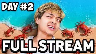 Surviving 7 Days Stranded On An Island FULL Stream! (Day 2 - Part 2)
