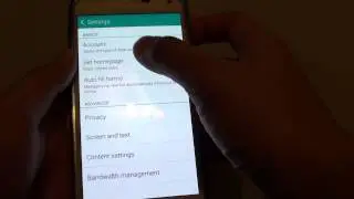 Samsung Galaxy S5: Set Current Webpage as Default Internet Browser Home Page