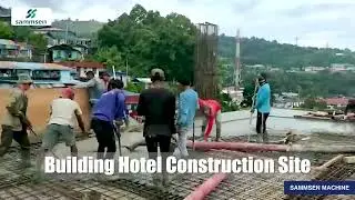 STP40C diesel concrete pump in Papua Indonesia