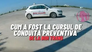 Franare, derapaj, evitare obstacole | Cum a fost la cursul de #conduitapreventiva de la Bidi Trans