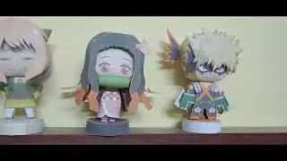 3D Paper Model of Demon Slayer Characters/Paper Model of Anime Characters/Anime Inspired DIY & Craft