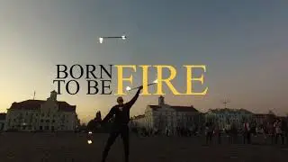 Double staff by Anton Tatarchuk. Fire juggling. Born to be fire