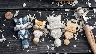 How to Carve a Cat - Wood Carving a Cat Step by Step