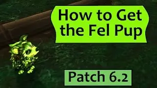 A Fel Pup of My Own: How to Get the Fel Pup Battle Pet 6.2