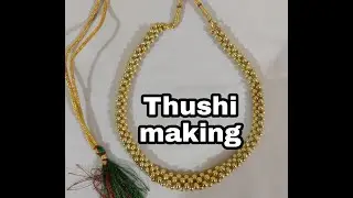 Thushi making || thushi making at home || thushi mangalsutra designs