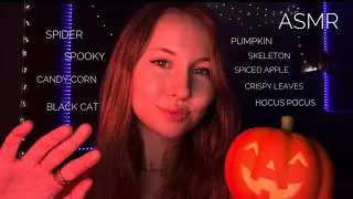 ASMR~1HR Clicky Trigger Words at 500% Sensitivity (Fall & Halloween Edition) 🍁👻🎃✨