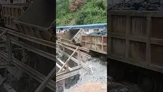 Coal rail unloading one by one efficiently