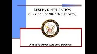 RESERVE AFFILIATION SUCCESS WORKSHOP
