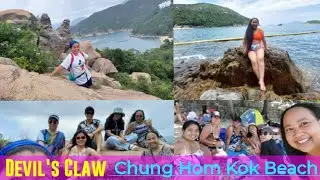 Devil's Claw, Devil's Paw easy hike and swim at Chung Hom Kok Beach Hong Kong