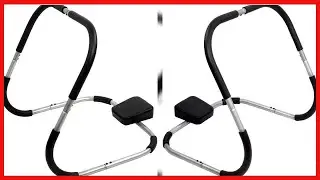 BalanceFrom AB Trainer Abdominal Machine Exercise Crunch Roller Workout Exerciser, Black