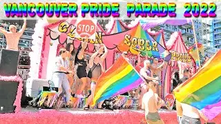 🇨🇦  🌈🌈🌈 Vancouver Pride Parade 2022 -  Downtown, Vancouver, BC. July 31 2022.