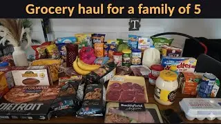 Commissary Grocery Haul &bull; What $100 got me for a family of 5️⃣