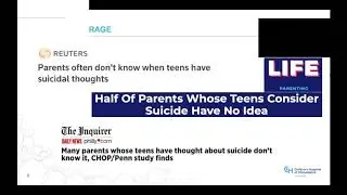 What Parents Don&rsquo;t Know: Working Together to Address Youth Suicide