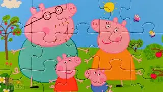 Свинка Пеппа и Зебра Зоя со своей Семьёй - Собираем пазлы для детей Peppa Pig | Merry Nika