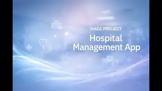IITM MAD1 Project Demo | Hospital Management System | Application Development 1