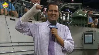 'Holy crap, holy crap!' David Vassegh crashes at bottom of Brewers' slide, breaking wrist, ribs