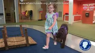 Hadley Jo & service dog Ariel prepare for first day of school at VIPS