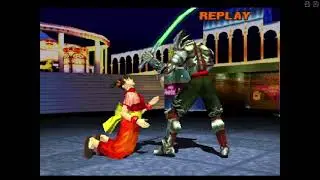 Yoshimitsu vs Xiaoyu | Sword Face Smash & Jumping Body Slam K.O Finish