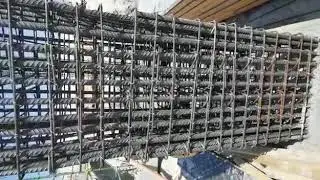 Columns steel inspection at site