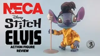 NECA Disney stich Elvis gold suit action figure review 