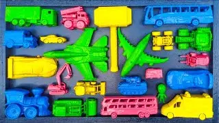 Membersihkan Mainan Mobil Balap, Truk Molen, Kereta Api, Excavator, Ambulans, Bus Telolet, Pesawat