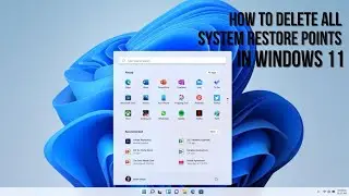 How to Delete All System Restore Points in Windows 11 #windwos11