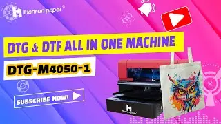 DTG Desktop Printer Full Workflow | Eco-Friendly Canvas Bag Printing Demo